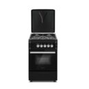 Westpoint Cooker 50x55cm, 4 Gas Burners, Gas Oven with Grill, Interior Light, Full Ignition System, Black Finish WCER5540GGIN