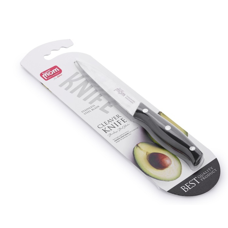 Supermom Cleaver Knife Plastic Handle With Stainless Steel Blade 573621
