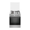 Dolphin Free Standing Cooking Range 60x60, 2 Gas Burners, 2 Electric Hot Plate & Electric Oven, Inox FS06060I-2G2E/E