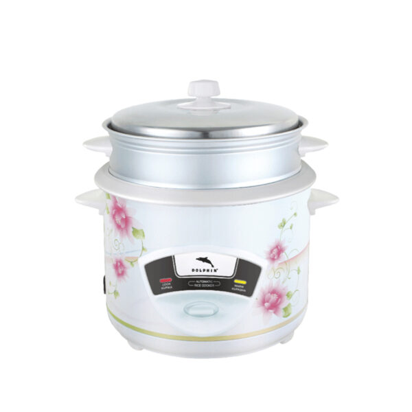 Dolphin Rice Cooker 2.2 Liters, 900W With Non-Stick Pot Rc03