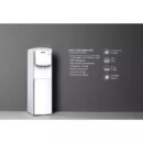 Nikai Water Dispenser 3 Taps Top Load With Refrigerator NWD1300R 3 Taps Hot Normal And Cold Compressor Cooling Steel Tank Anti Bacterial Design