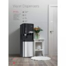Nikai Water Dispenser 2 Taps Bottom Load with Cup Holder NWD5000BSS 2 Taps Hot And Cold Compressor Cooling Steel Tank Anti Bacterial Design