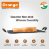 Orange Multipurpose Tawa 12x14cm Non-Stick 4.0mm ONSC067