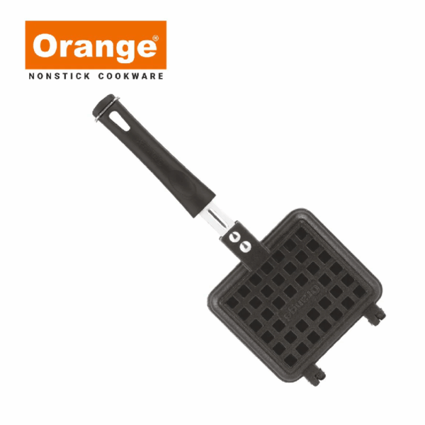 Orange Jumbo Waffle Maker, Non-Stick + Granite Coating Onsc083