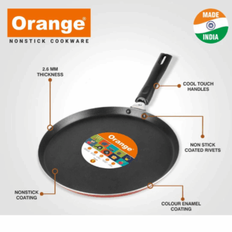 Orange Non-Stick Dosa Tawa 27.5Cm 2.6Mm Onsc002
