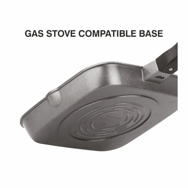Orange Grill Pan Stone Finish 24Cm Non-Stick With Glass Lid, 5 Layer Coating Onsc397