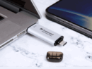Transcend 512GB Portable External SSD - USB 3.2 Gen 2, Up to 1050 MB/s Transfer Speeds, Compatible with iPhone, iPad, Android, and Car Audio Systems, Includes 2-in-1 Type-C and Type-A Cables, Black, TS512GESD310C.