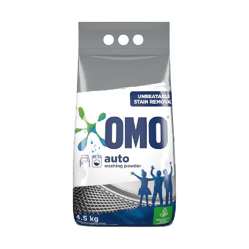 Omo Auto Washing Powder With Unbeatable Stain Removal Formula 4.5Kg (Pack Of 3Pcs)