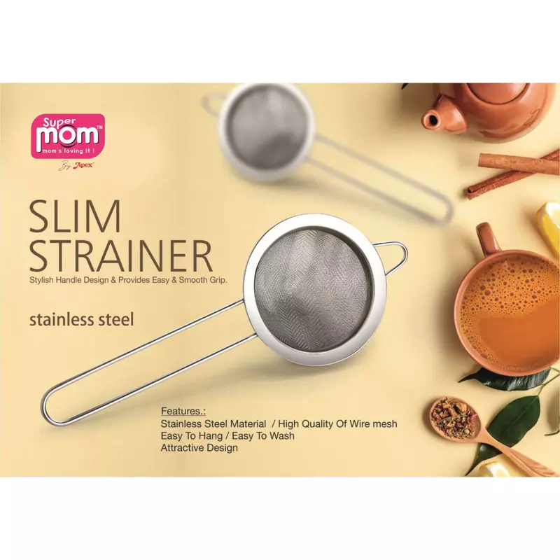 Supermom Slim Strainer Stainless Steel Body With Steel Wire Mesh 573430