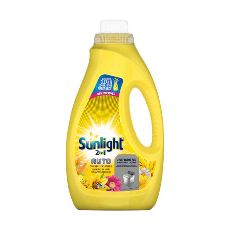 Sunlight Machine Wash 2In1 Auto Liquid 1.5L Summer Sensations