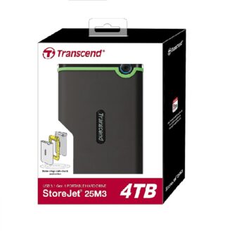 Transcend Usb External Hard Drive 4Tb M3 2.5&Quot; Iron Gray Ts4Tsj25M3S