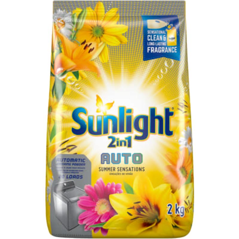 Sunlight Machine Wash 2In1 Auto Detergent 2Kg Summer Sensations