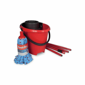 Tonkita Mop Kit Floor Washing Bucket Mop &Amp; Handle 0212 (Set Of 2Pcs)