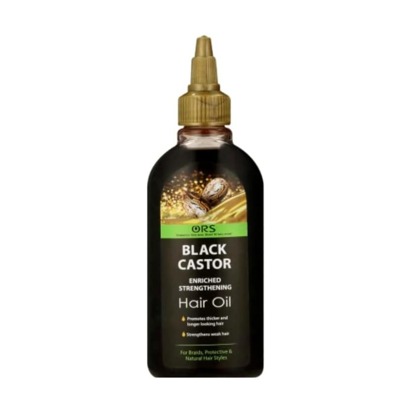 Ors Black Castor Hair Oil Enriched Strengthening, keeps the Scalp Moistured, Promotes Thicker and Longer Hair, Strengthens Weak Hair 100ml ORSBCHO100