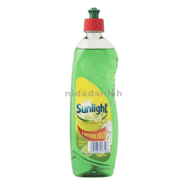 Sunlight Dishwashing Liquid 400Ml Regular (Lemon) (Pack Of 6Pcs)