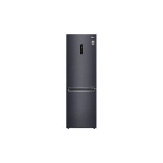 Lg Refrigerator 374L Bottom Freezer With Inverter Linear Compressor Matte Black Gcb459Nqdz