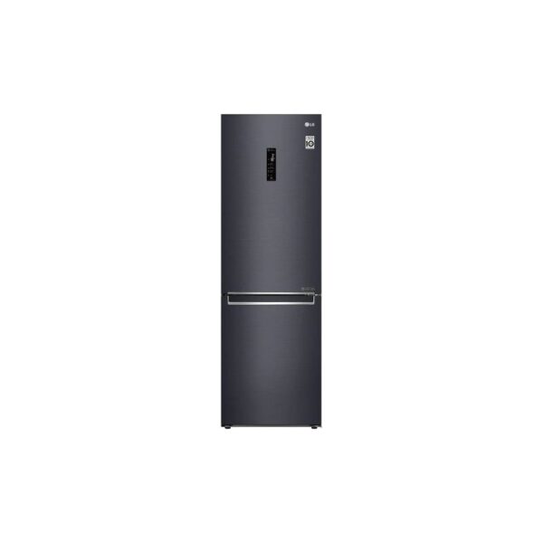 Lg Refrigerator 374L Bottom Freezer With Inverter Linear Compressor Matte Black Gcb459Nqdz