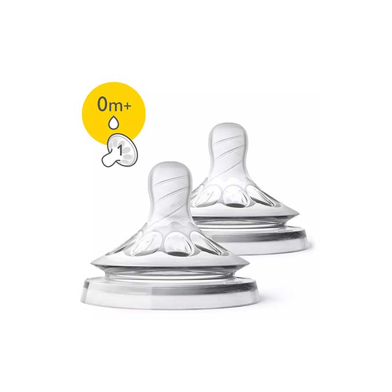 Philips Avent Teat Natural Newborn 1 Hole 0M+ 2'S 041/27