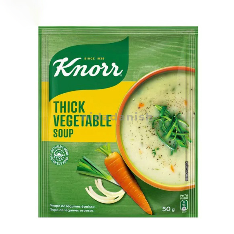 Knorr Packet Soup 50Gm Thick Vegetable Pack Of 10