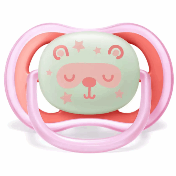 Philips Avent Soother Night Time 2'S 6-18M + Pacifier 376/20