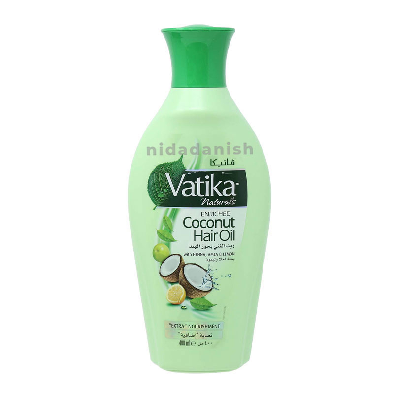 Vatika Hair Oil Coconut With Heena , Nourish &Amp; Strengthen Hair, Scalp For Healthy, Radiant Hair, 400Ml (Pack Of 6)