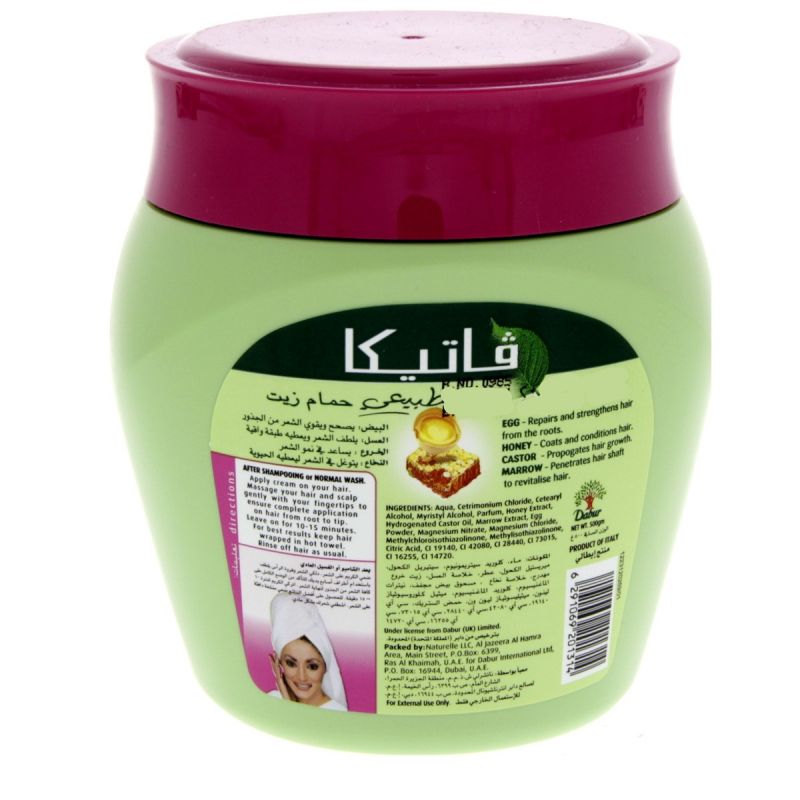 Vatika Hot Oil Treatment Hammam Zaith With Egg &Amp; Honey, Hot Oil Treatment For Intensive Nourishment 500Gm Egg (Pack Of 3)