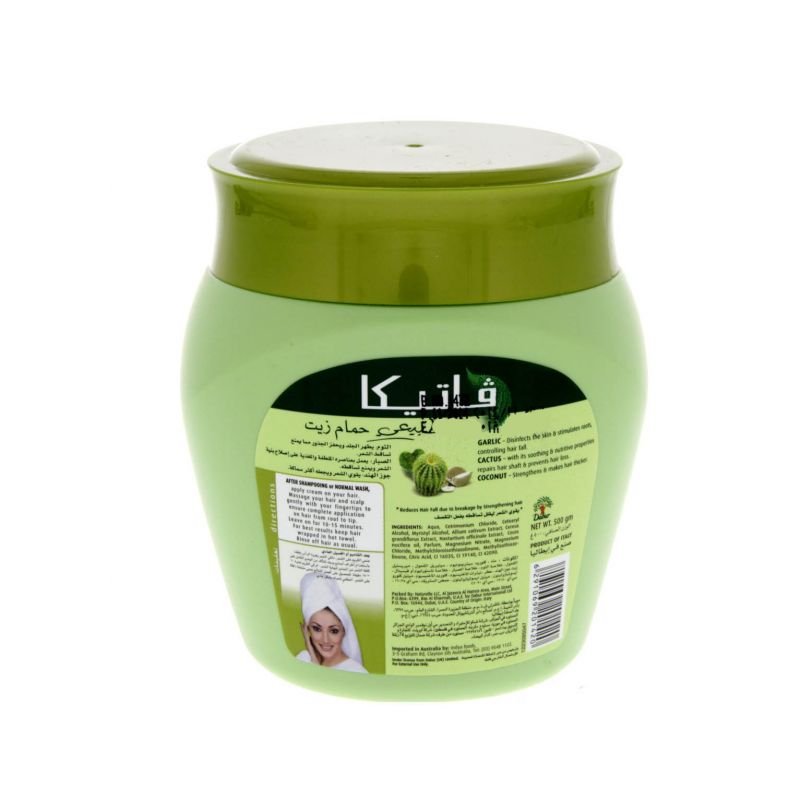 Vatika Hot Oil Treatment Hair Fall Control, Hammam Zaith With Cactus, For Breaking, Falling &Amp; Weak Hair, 500Gm (Pack Of 3)