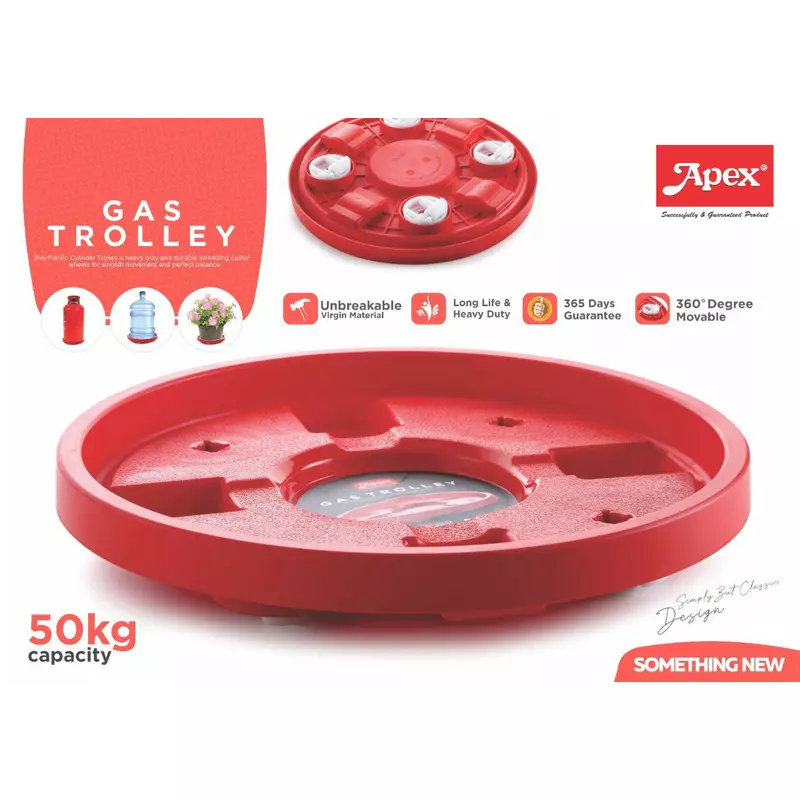 Supermom Multi Purpose Gas Trolley 100Kg Plastic Material Advance Bearing Technology 574017