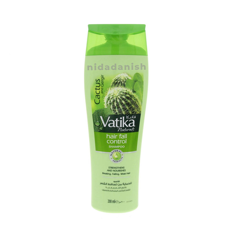 Vatika Shampoo Hair Fall Control, Enriched With Cactus &Amp; Gergir Extracts, For Weak Hair, Prone To Hair Fall, 200Ml