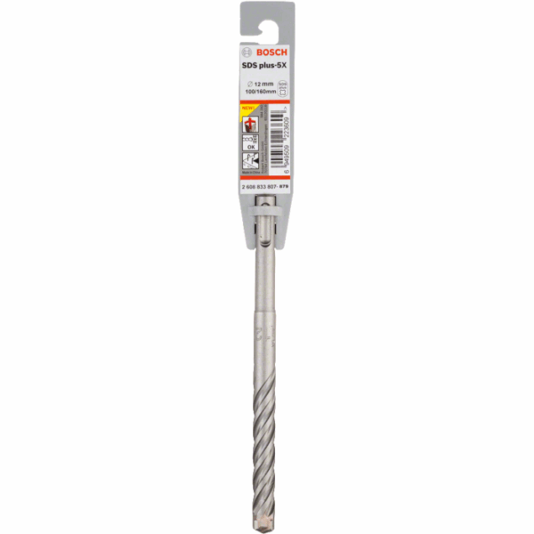 Bosch Sds-Plus Hammer Drill Bit 5 X 12 X 100 X 160Mm 2608833807