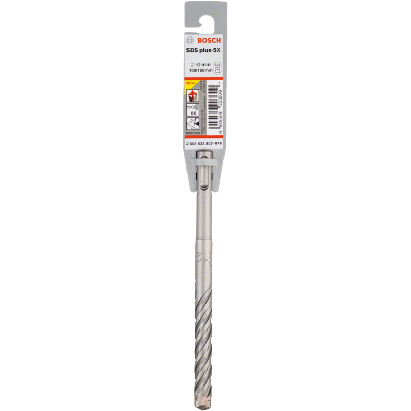 Bosch Sds-Plus Hammer Drill Bit 5 X 12 X 100 X 160Mm 2608833807