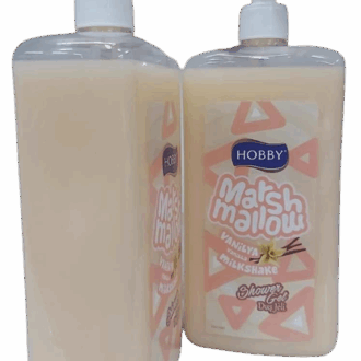 Hobby Body Wash 1L Marshmallow Vanilla Pack Of 2