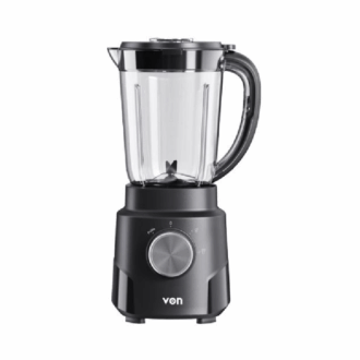 Von Blender 500W With 1.5L Plastic Jar, Ptc Protection Black Vbp501Nlb
