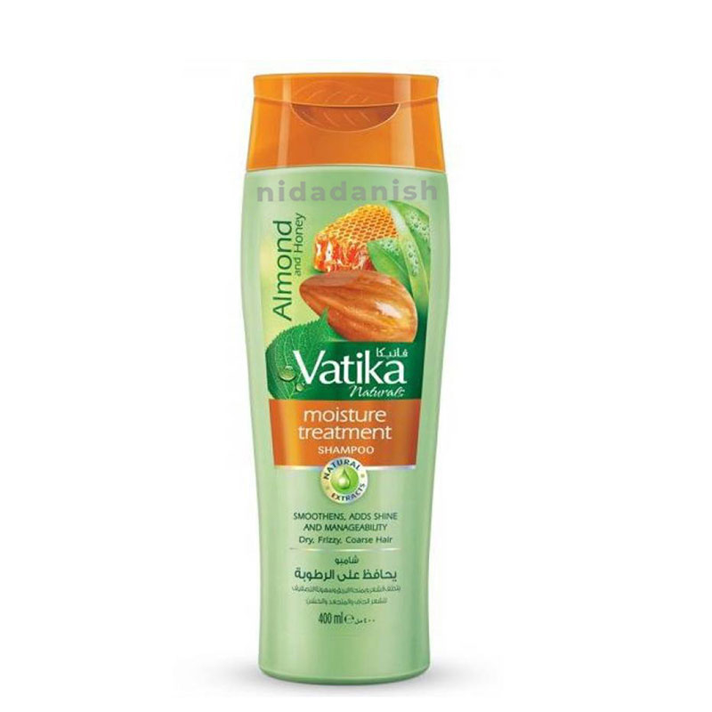 Vatika Shampoo Moisture Treatment Natural &Amp; Herbal, Enriched With Almond &Amp; Honey, For Dry &Amp; Frizzy Hair 200Ml