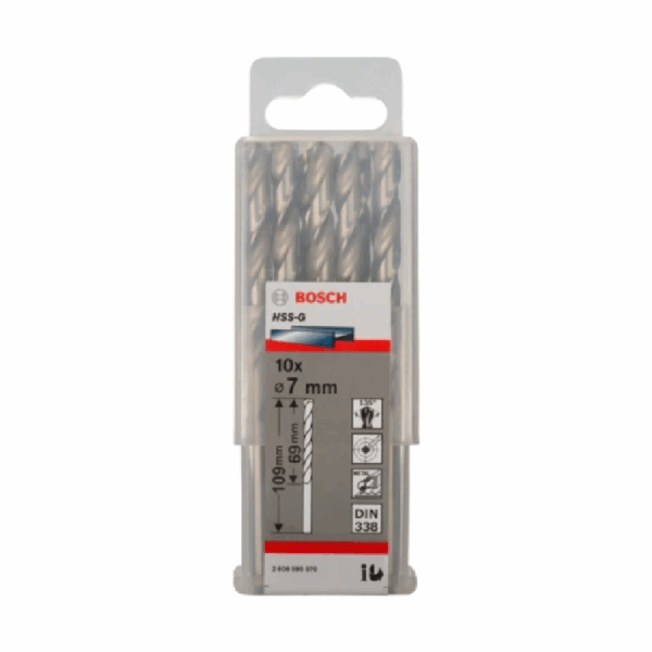 Bosch Twist Drill Spiralbohrer HSS G 10 x 7mm 2608595070