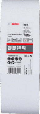 Bosch X440 Sanding Belt 75 x 533mm 220 Grit 2608606085