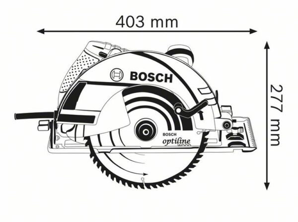 Bosch Circular Saw 2050W Gks 9