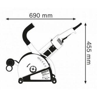 Bosch Professional Wall Chaser 2400W Gnf 65 A