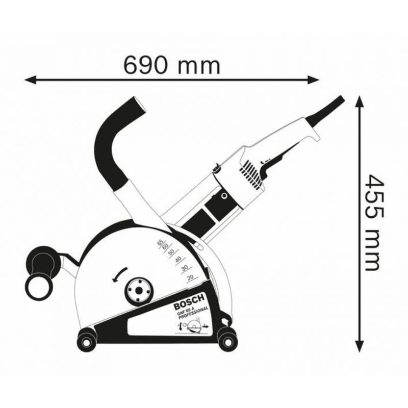 Bosch Professional Wall Chaser 2400W Gnf 65 A