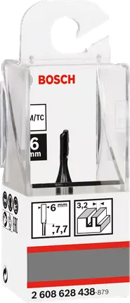 Bosch Straight Bit 6Mm, 3 X 7.7 X 51Mm 2608628438