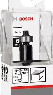 Bosch Laminate Trim Bit 6Mm, 12.7 X 12.7 X 56Mm 2608628463