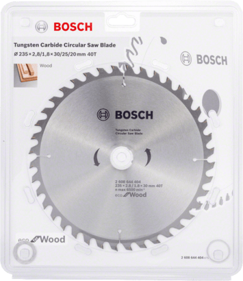 Bosch Eco Line Circular Saw Blade Wood 235Mm 40 Teeth 2608644404