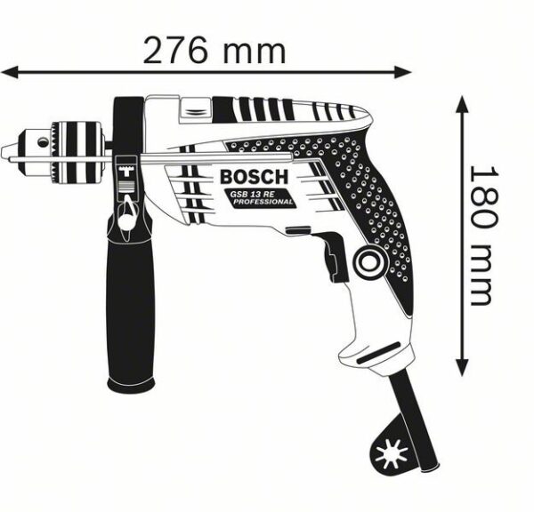 Bosch Percussion Drill 13Mm 600W Gsb 13 Re