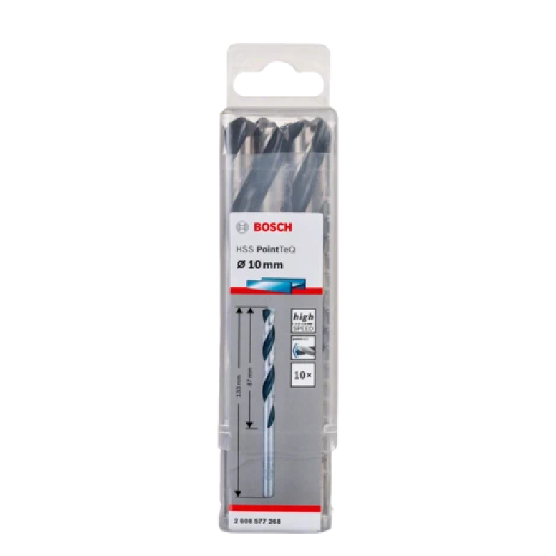Bosch Twist Drill Pointteq Hss G 10.0Mm 2608577268