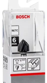 Bosch V-Grovee Bit 6Mm, 12.7 X 12.4 X 45Mm 2608628447