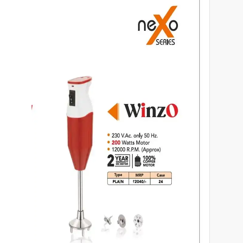 Orange Hand Blender 200W Winzo