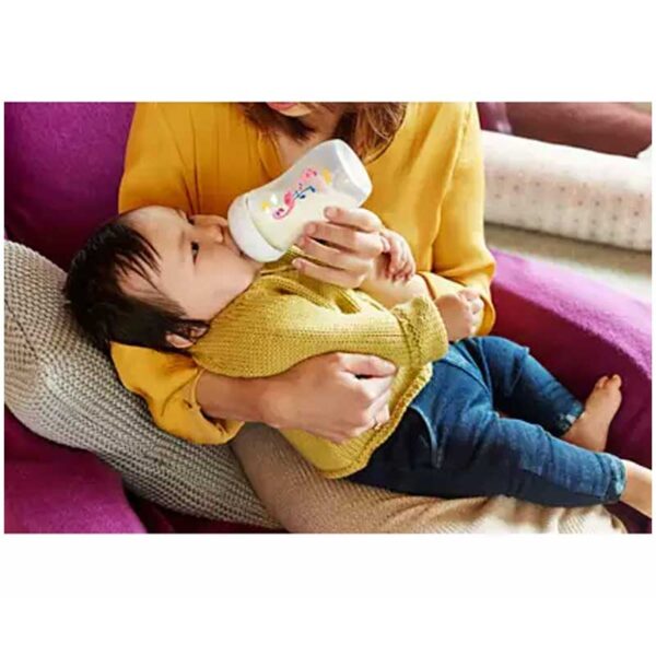 Philips Avent Bottle Natural Flamingo 260Ml/9Oz 2 Holes 1M+ 070/21