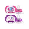 Philips Avent Soother Ultra Air Happy for Girl 6-18m 2's 080/04