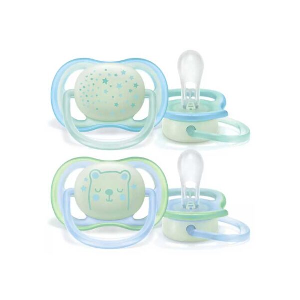 Philips Avent Soother Ultra Air Night Time 0-6M 2'S 376/10
