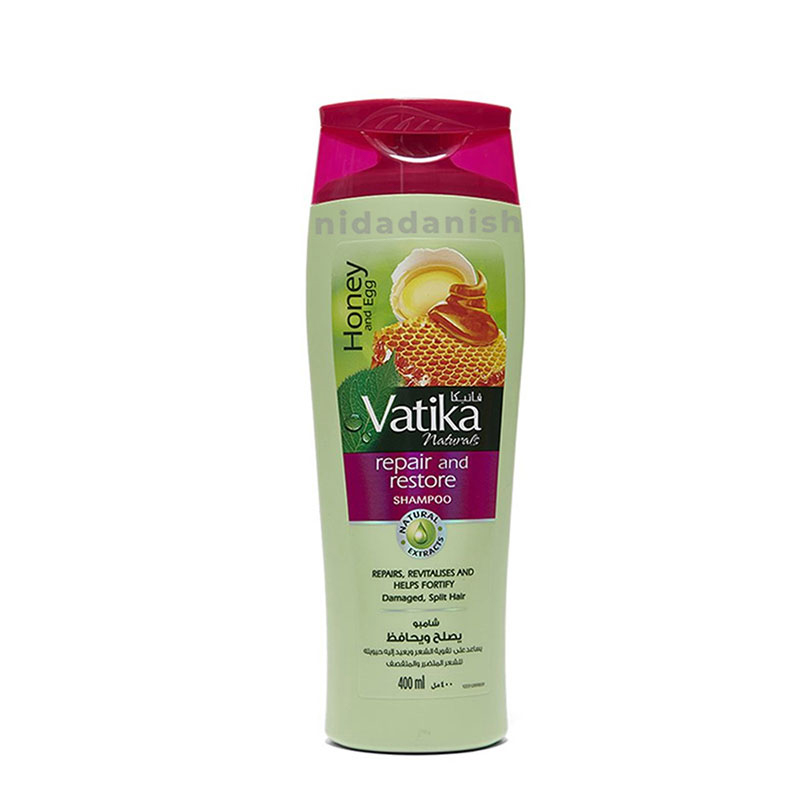 Vatika Shampoo Repair &Amp; Restore, Enriched With Egg And Honey 400Ml With Free Conditioner 200Ml